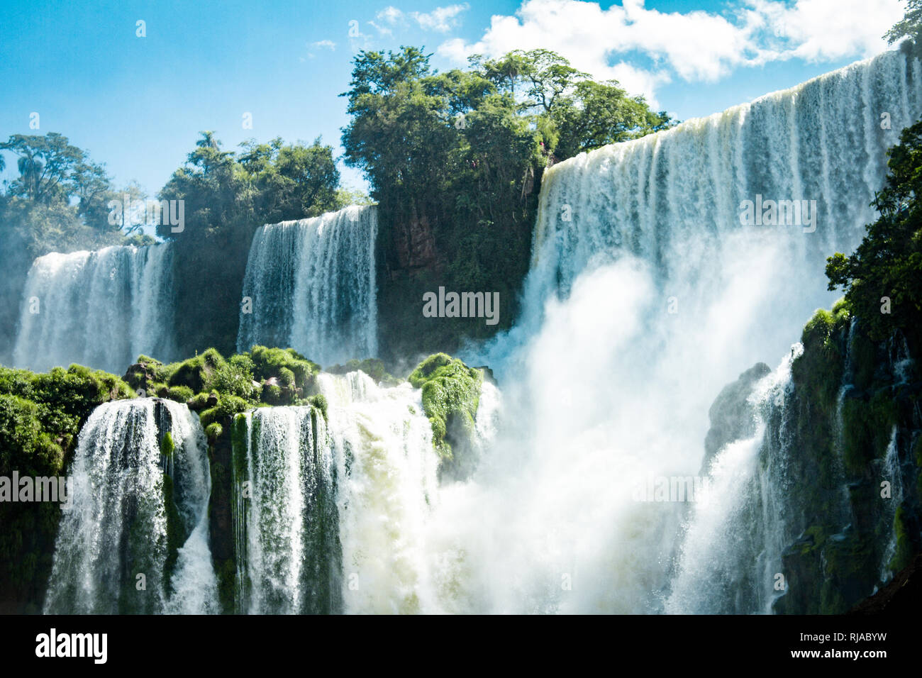 L'incroyable de chutes d'Iguazu au Brésil Banque D'Images