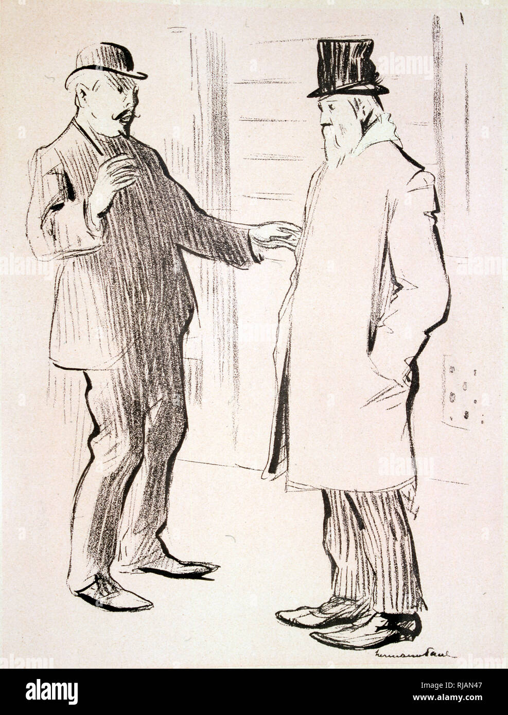 La caricature dans l'Assiette du beurre, 1906, représentant les avocats Banque D'Images