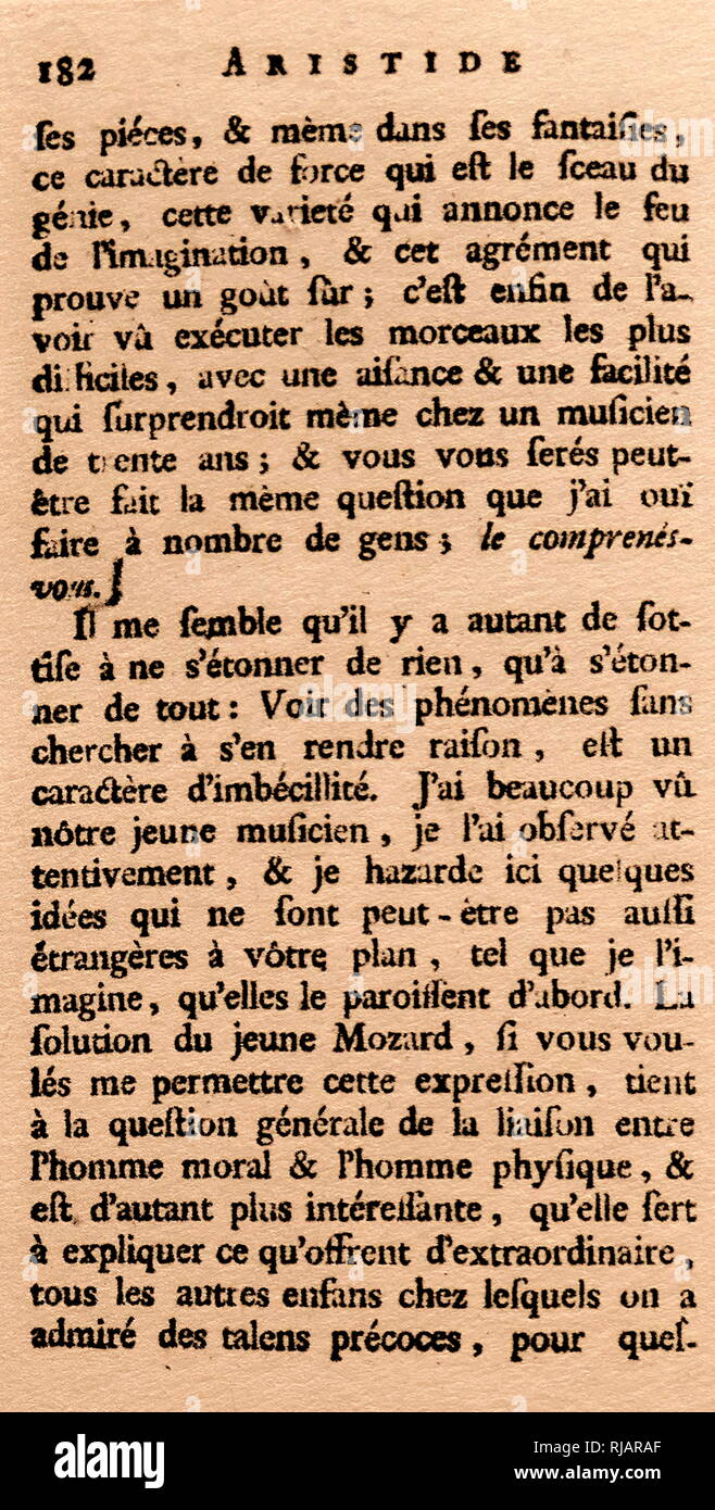 Aristide ou le citoyen (ou le citoyen) d'Aristide, (1766-1767). par Samuel Auguste André David Tissot (1728 - 13 juin 1797) était un notable du xviiie siècle, médecin suisse. Banque D'Images