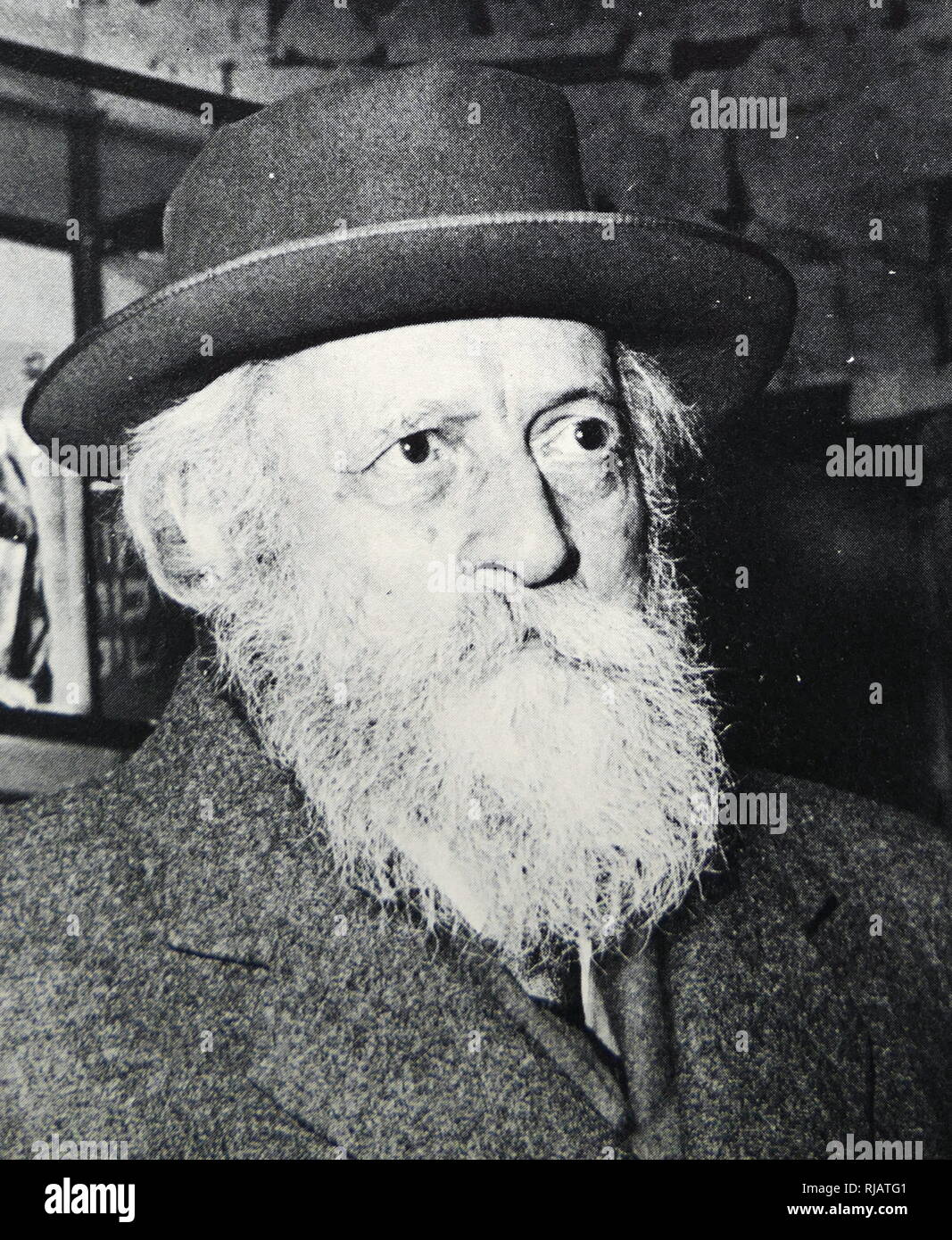 Martin Buber (1878-1965), nés à l'Autrichien philosophe juif israélien le plus connu pour sa philosophie du dialogue, une forme d'existentialisme Banque D'Images