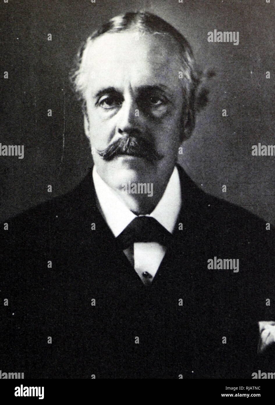 Arthur James Balfour, 1er comte de Balfour, (1848 - 1930), homme d'État britannique. Banque D'Images