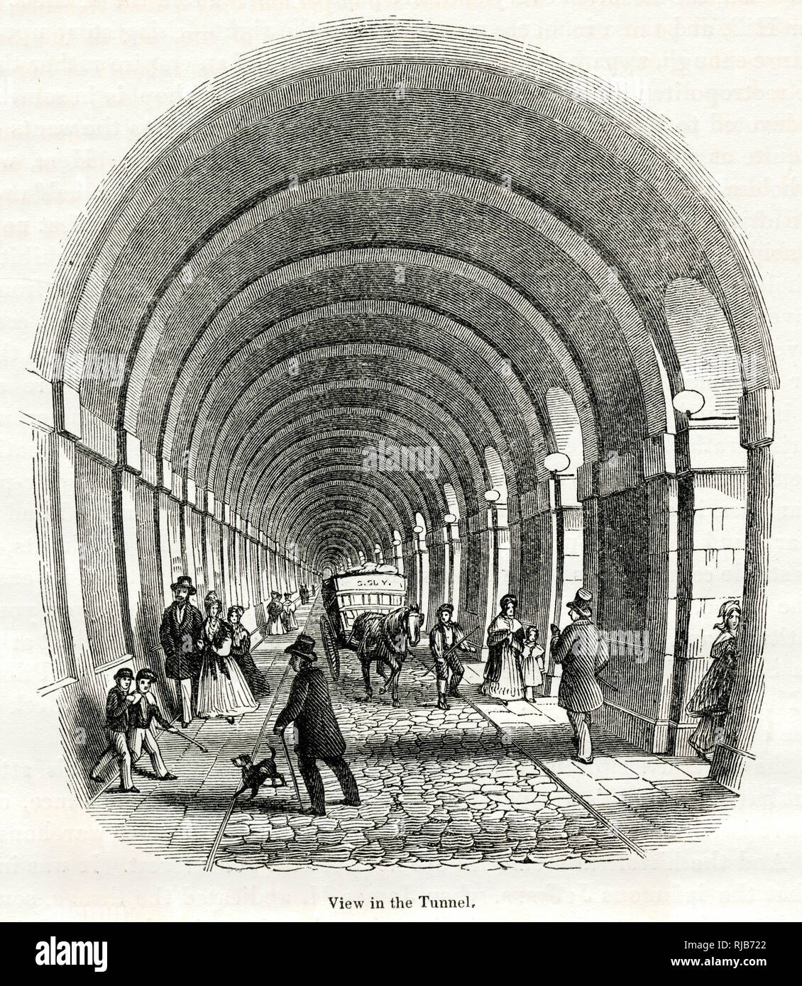 Tunnel sous la Tamise Banque D'Images
