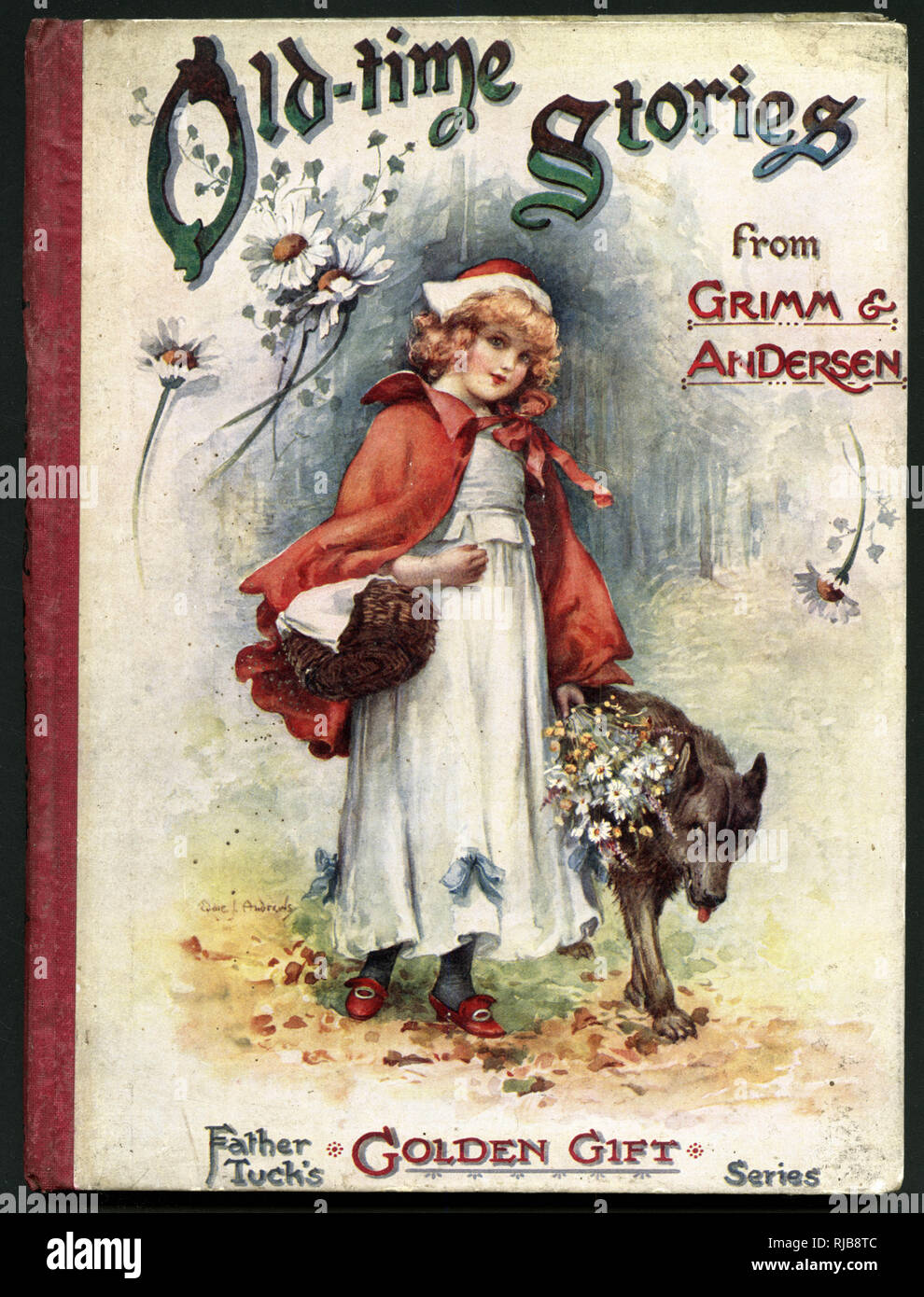 Couverture, histoires anciennes de Grimm & Andersen Banque D'Images