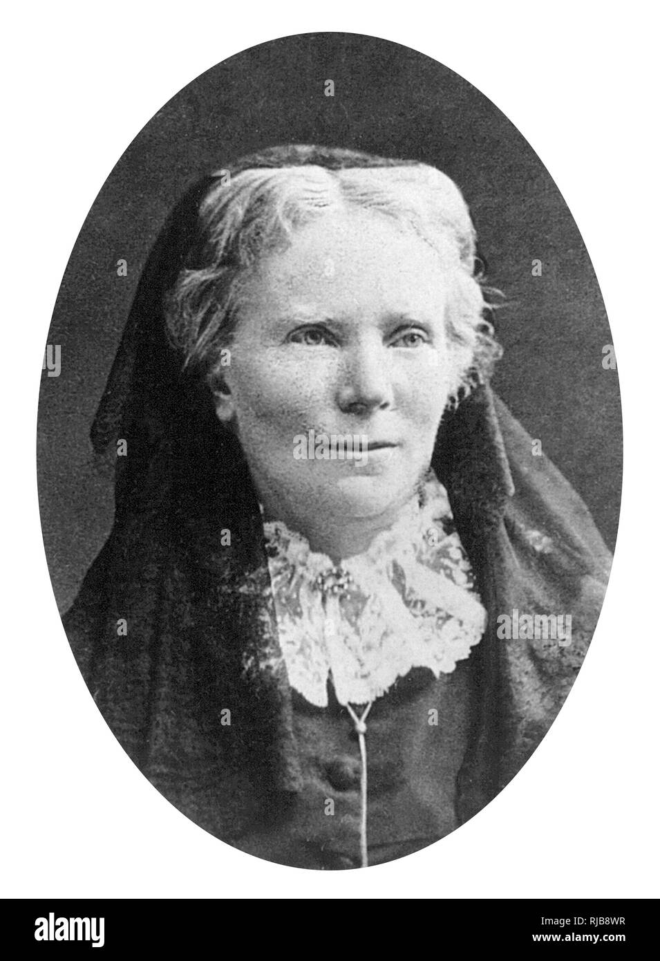 Elizabeth Blackwell (1821-1910) - médecin britannique, la première femme à recevoir un diplôme en médecine aux USA. Blackwell a été la première femme sur le registre médical du General Medical Council et a joué un rôle important dans les États-Unis et le Royaume-Uni comme un réformateur social et moral. Banque D'Images