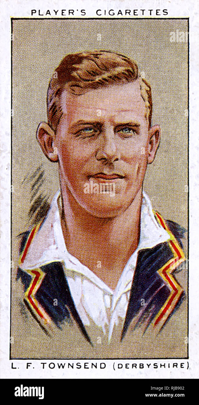 L F Townsend, Derbyshire County et England cricketer Banque D'Images