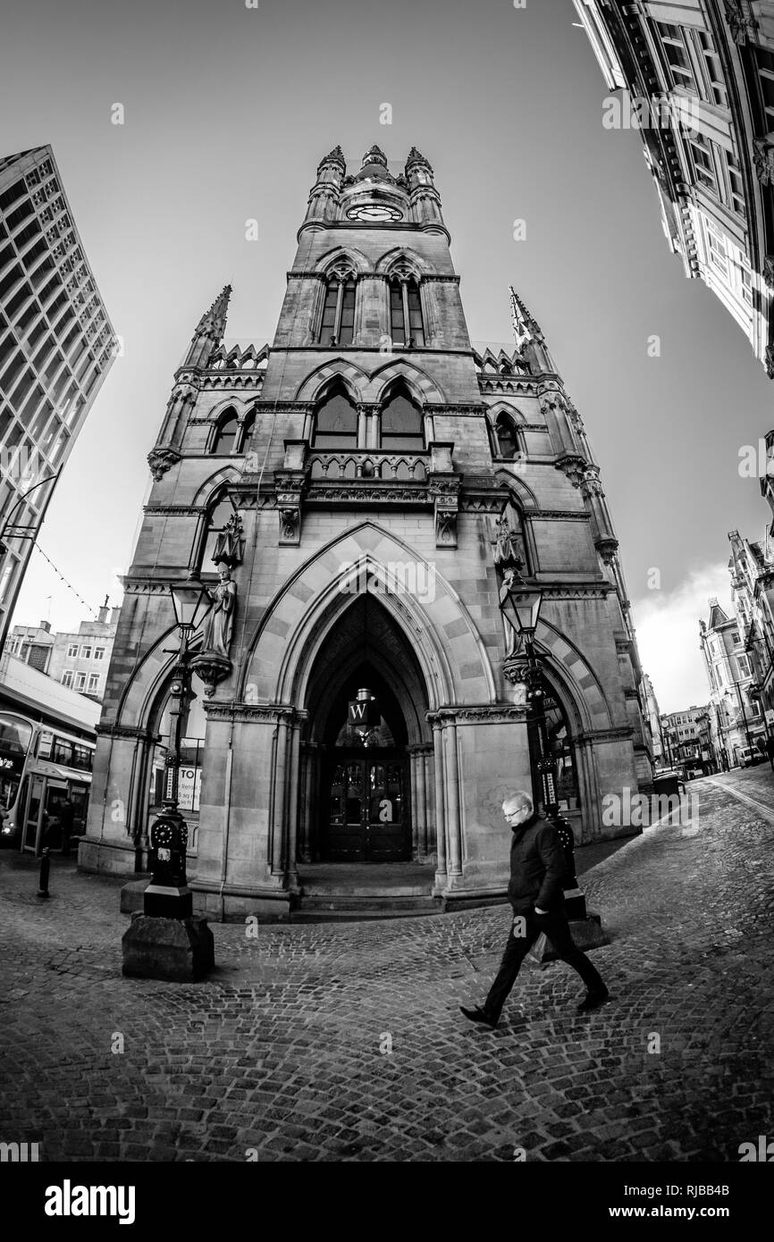 Le Wool Exchange Building, Bradford, West Yorkshire, Angleterre. Banque D'Images