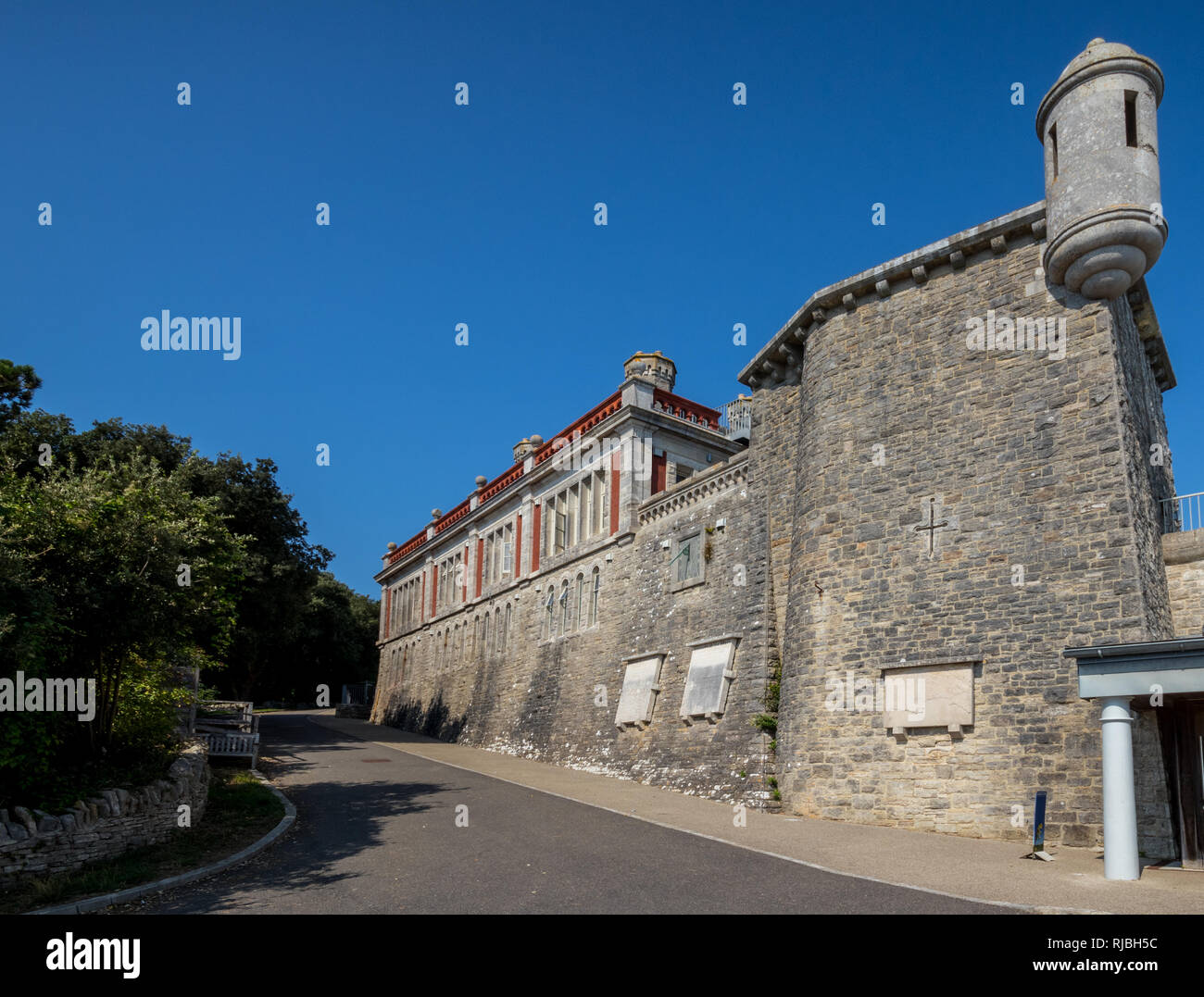 Château de Durlston Country Park Durlston, Swanage, Dorset, UK Banque D'Images