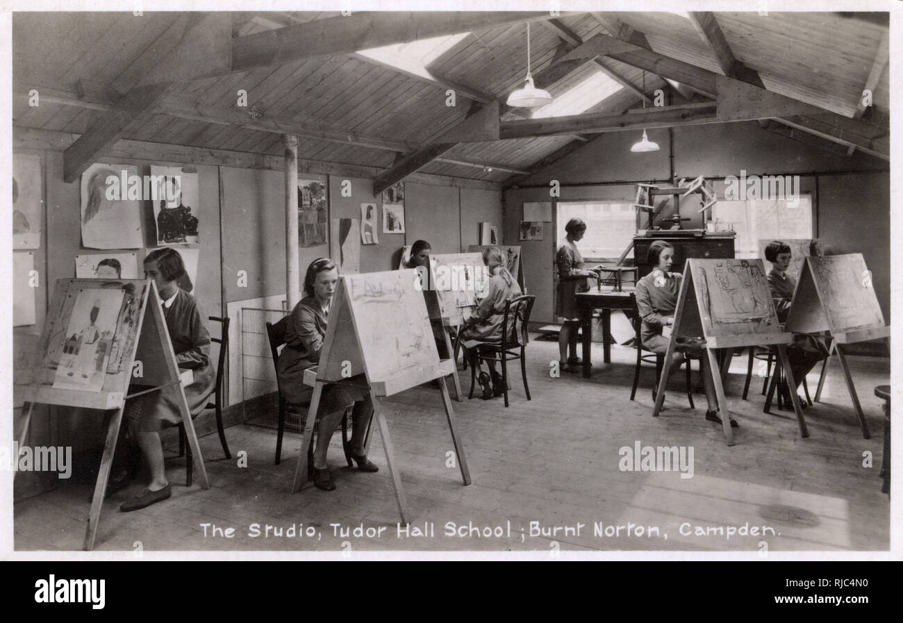 The Art Studio - Tudor Hall School - Burnt Norton, Campden Banque D'Images