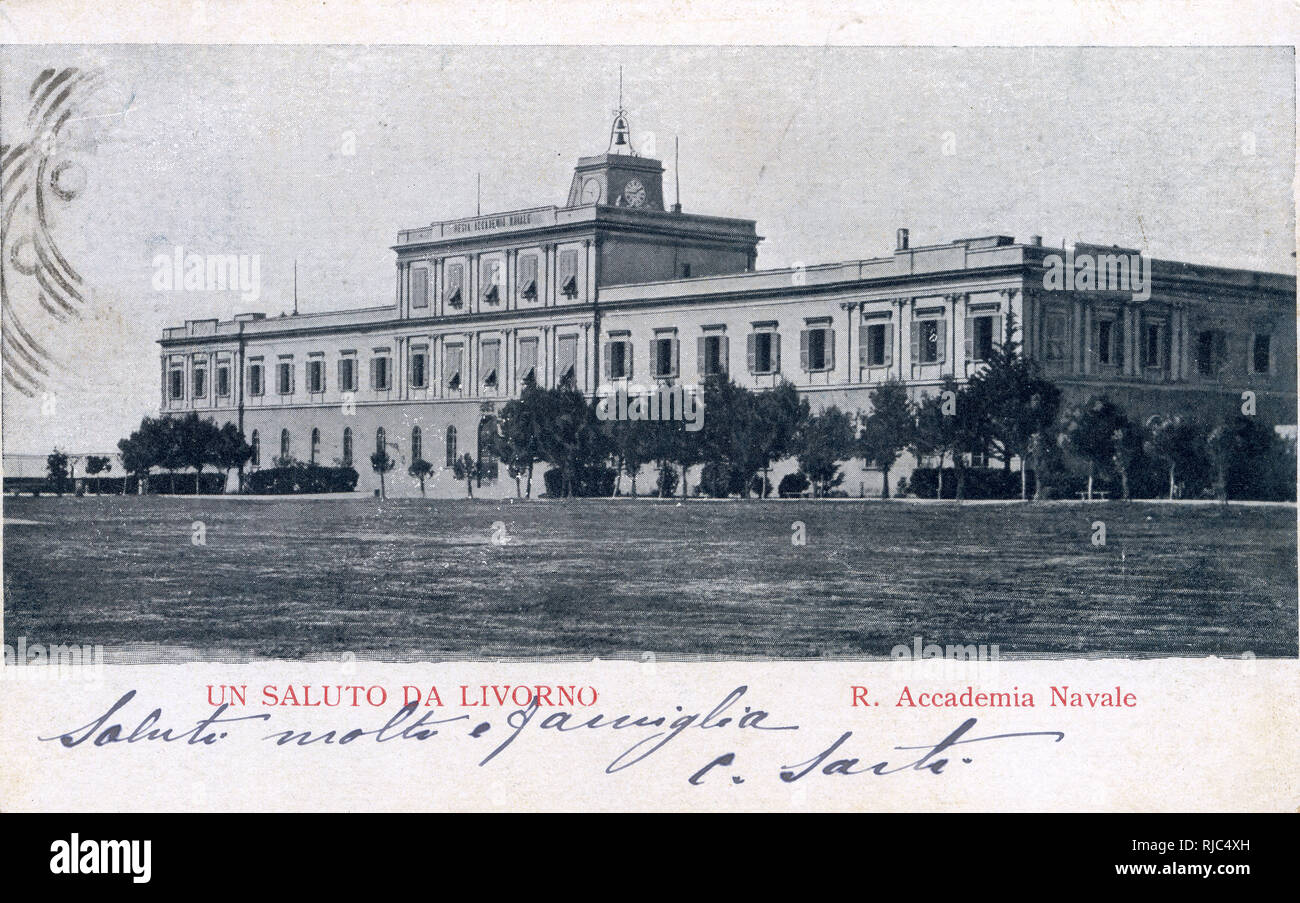 Livourne, Toscane, Italie - l'Académie navale Banque D'Images