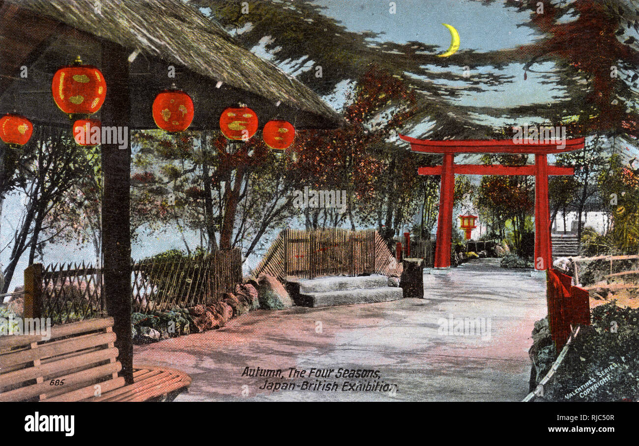 Exposition Japon-Britannique - White City - 4 saisons - automne Banque D'Images