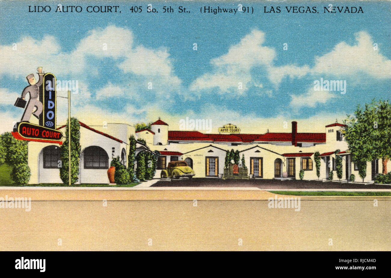 Lido Auto court, Las Vegas, Nevada, États-Unis Banque D'Images