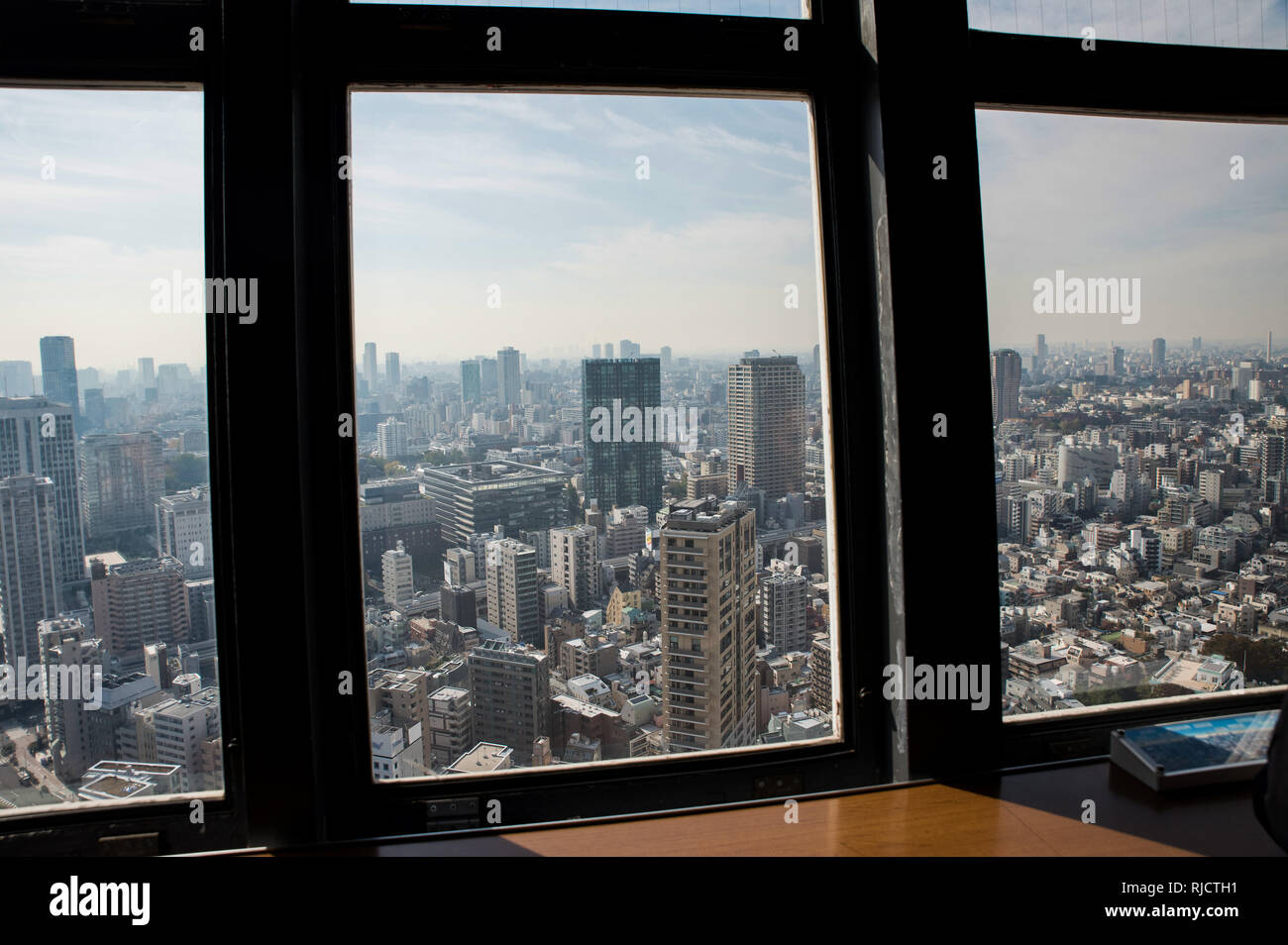 Vue depuis la Tour de Tokyo, Japon Banque D'Images