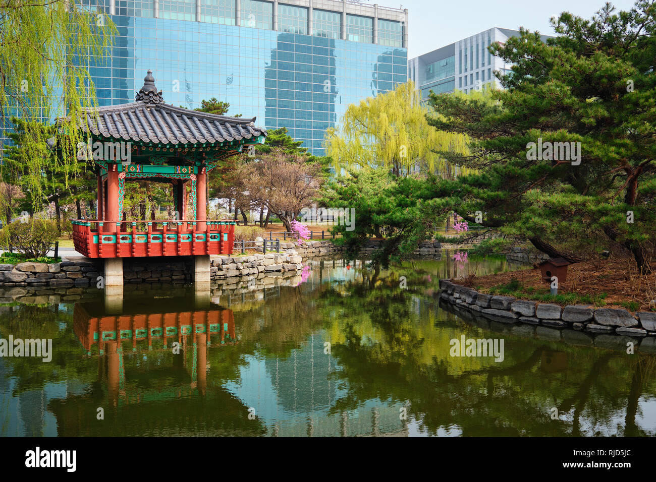 Yeouido Park à Séoul, Corée Banque D'Images
