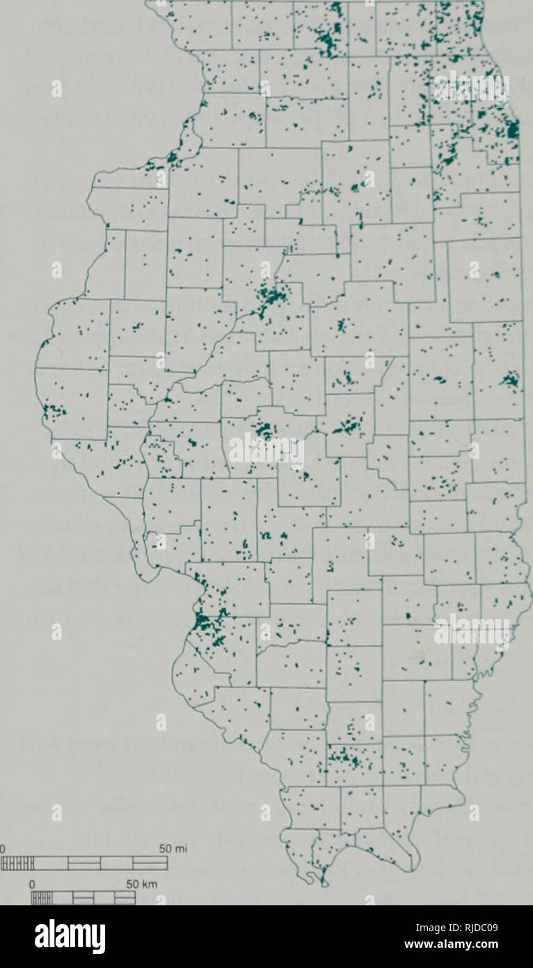 . L'évolution de l'environnement de l'Illinois : tendances critiques : rapport de synthèse de l'évaluation des tendances critiques du projet. L'homme, la pollution, la protection de l'environnement, l'écologie, de l'analyse d'impact environnemental. 28 • L'évolution de l'environnement de l'Illinois d'enfouissement en Illinois capacité nette a augmenté depuis le milieu des années 1980. • Moins de 1993 par seulement 64 des décharges de déchets solides ont été exploitées dans l'Illinois-Illinois d'enfouissement sanitaire, est de plus, de sorte que la capacité nette de l'état en fait augmenté depuis le milieu des années 1980. Page 28 Figure 4-5 Emplacements d'enfouissement en Illinois migrer à l'extérieur du site varie avec l'hydrologie et Banque D'Images