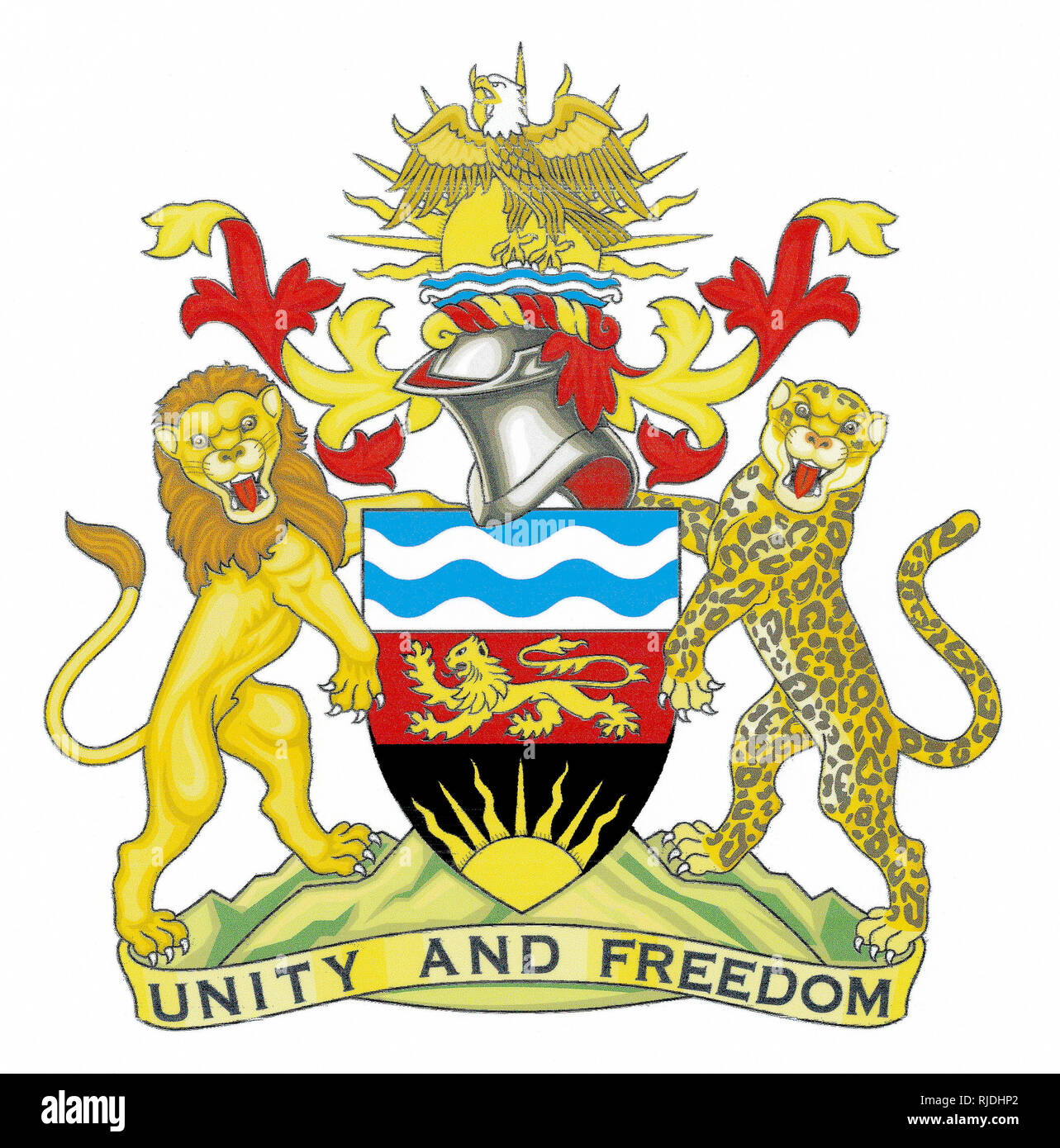 Les armoiries de la République du Malawi. Banque D'Images