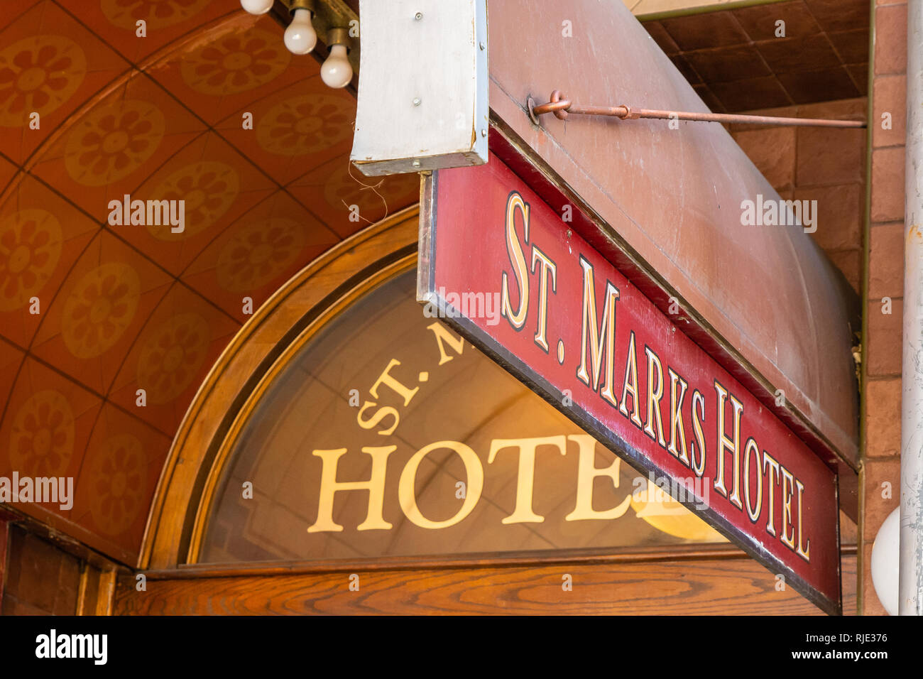 Le 31 mars 2018, l'emblématique Hôtel de Saint Marc qui est situé sur la place dans l'East Village à Manhattan, New York City. Banque D'Images