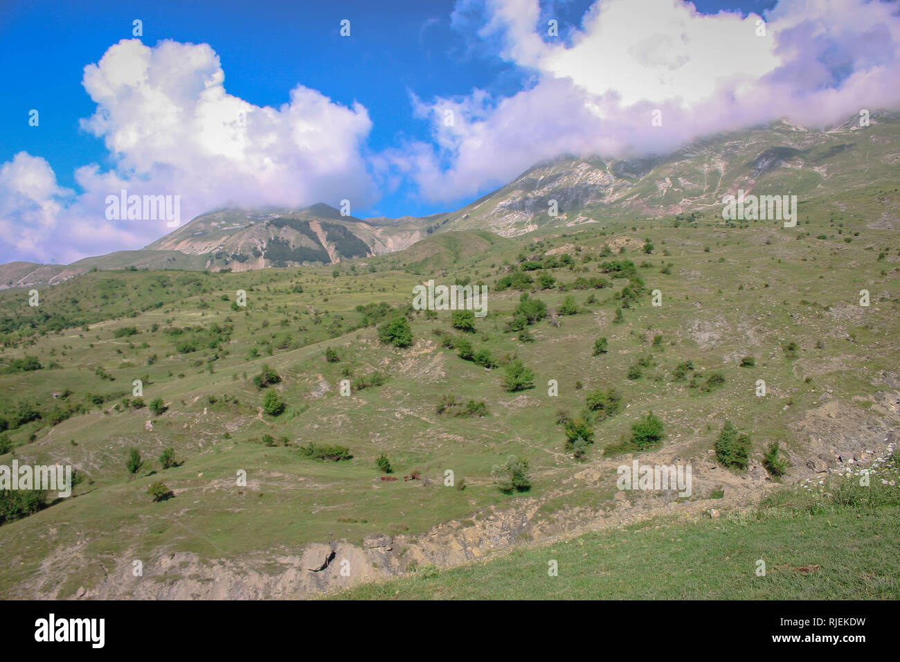 Mali i Ostrovicien (montagne Ostrovice) en Albanie Banque D'Images