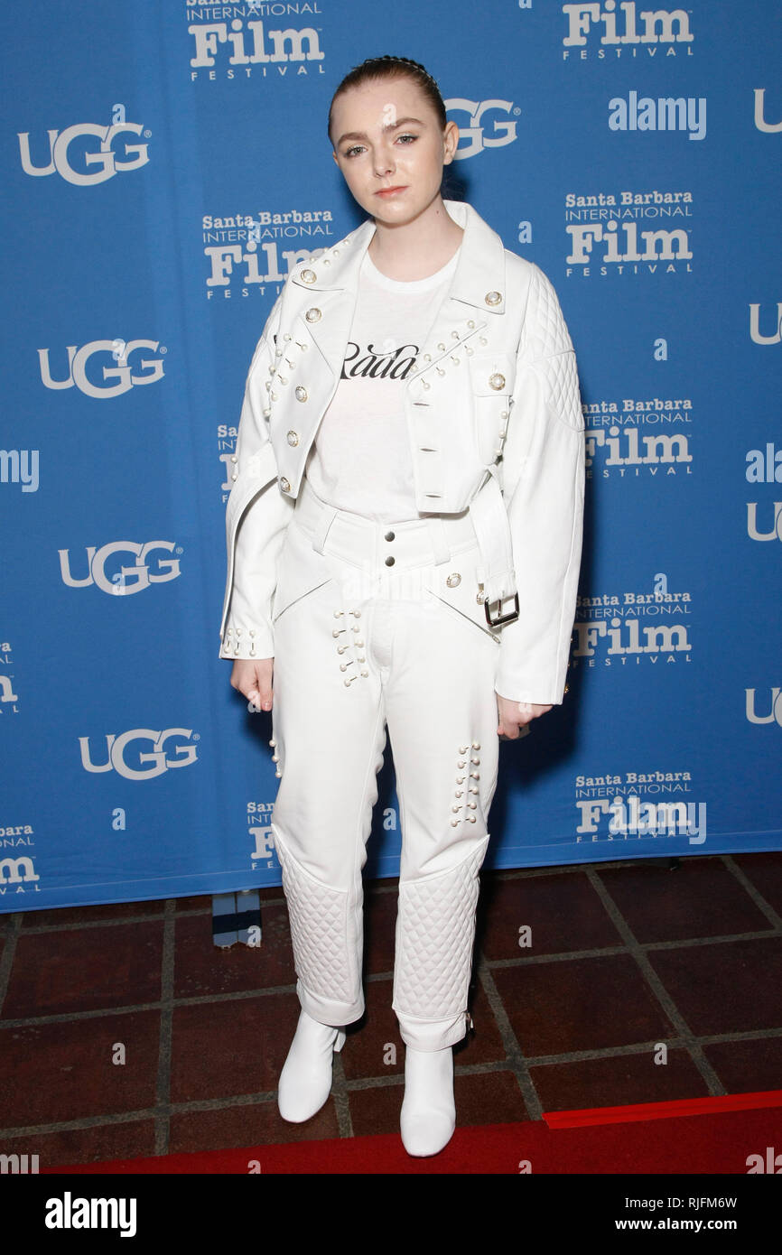 Santa Barbara, CA. 05 févr., 2019. Elsie Fisher occupe les virtuoses Award au 34e édition du Festival International du Film de Santa Barbara à l'Arlington Theater Le 05 février 2019 à Santa Barbara, CA. Credit : Arc Sh/Espace d'image/media/Alamy Punch Live News Banque D'Images