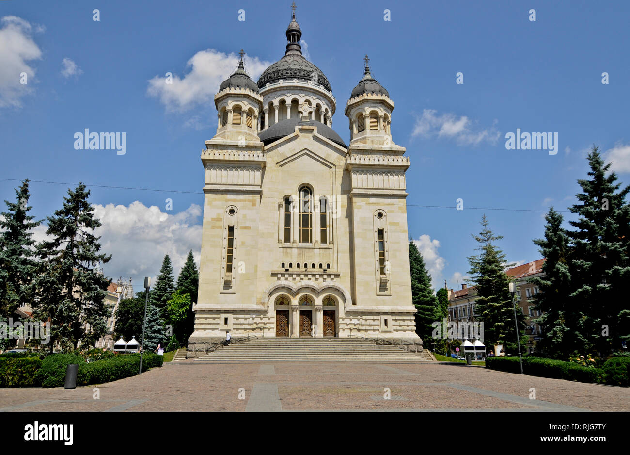 La Dormition de la Theotokos cathédrale. Cluj-Napoca, Roumanie Banque D'Images