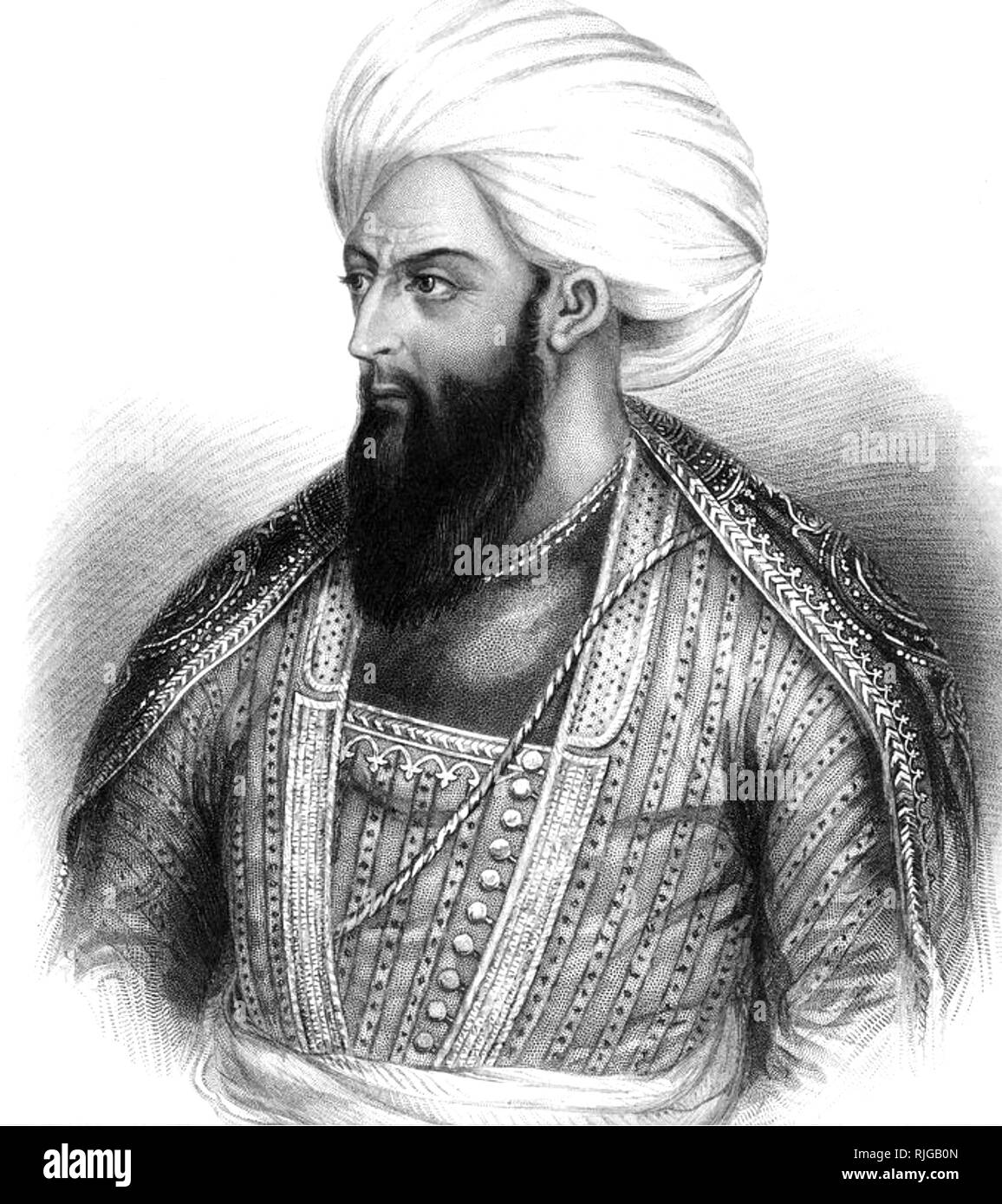 DOST Mohammad Khan (1793-1863), Émir de l'Afghanistan Banque D'Images