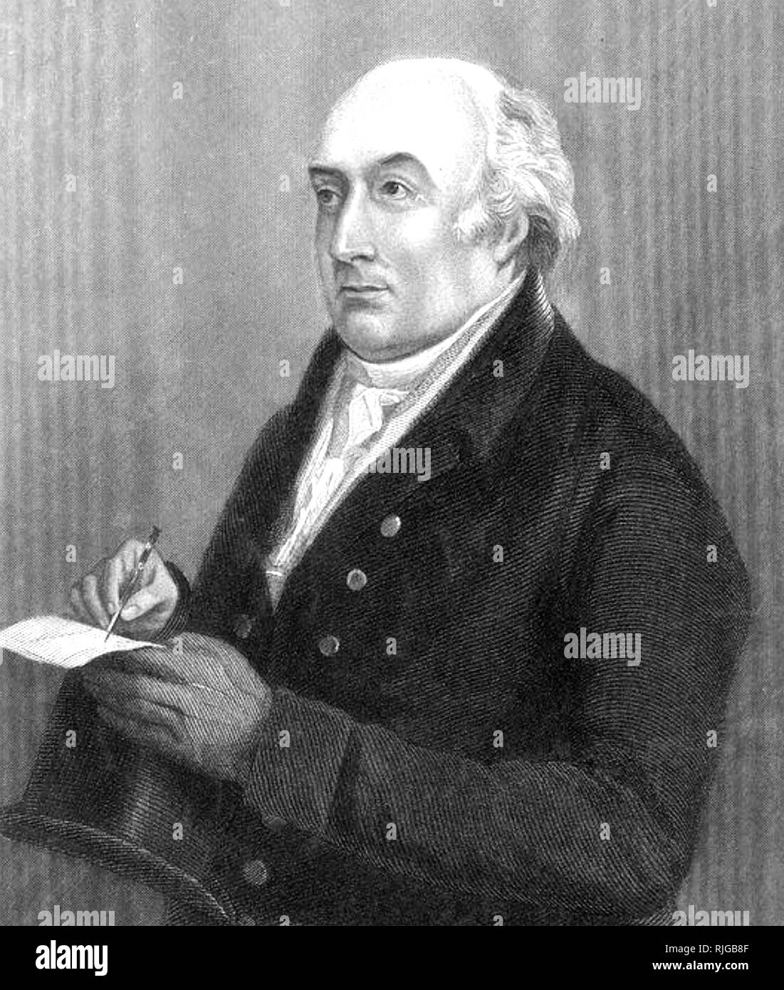 THOMAS WILLIAM COKE (1754-1842) Homme politique et réformateur agricole Anglais Banque D'Images