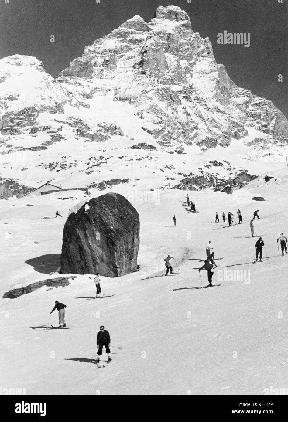 Cervino de Breuil, val d'Aoste Banque D'Images