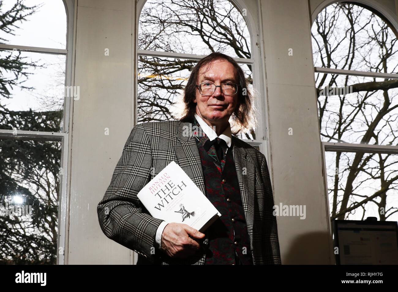 Le professeur Ronald Hutton, qui a comparu à l'Chipping Campden Literature Festival en 2018 Banque D'Images