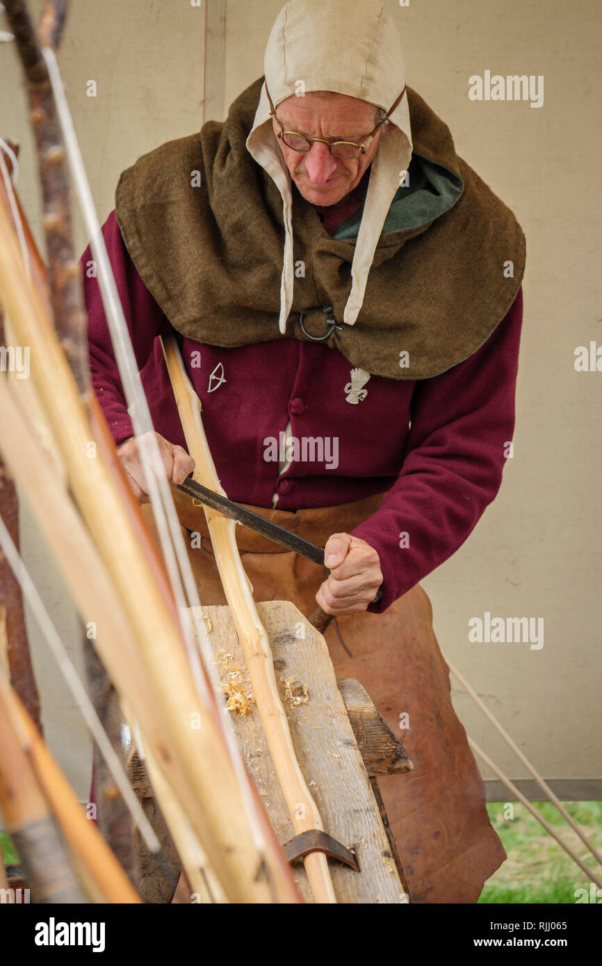 Re-enactment fête médiévale Banque D'Images
