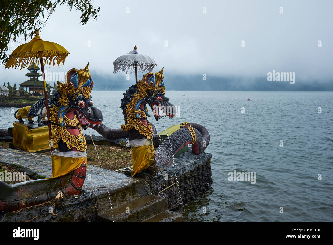 Bratan, Ulun Danu Temple flottant Banque D'Images