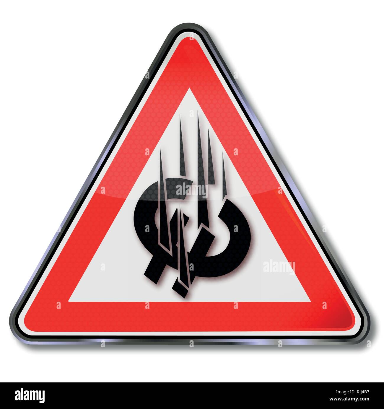 Crash de l'euro et la dépression Illustration de Vecteur