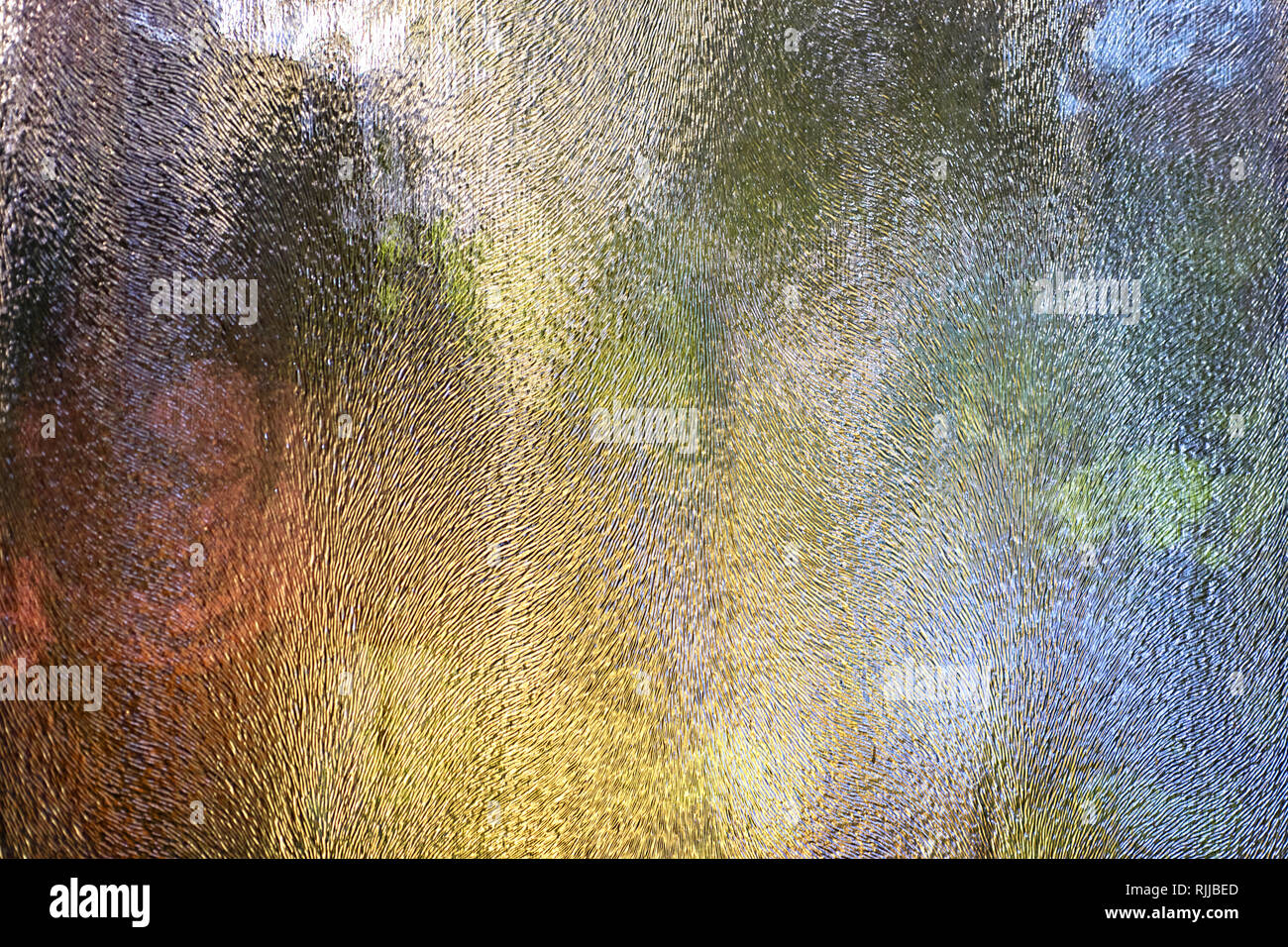 La texture de verre dépoli. Lumières fond coloré. Banque D'Images