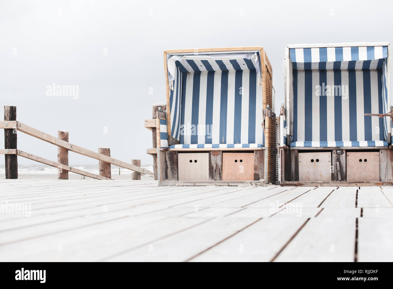 Chaises de plage Banque D'Images