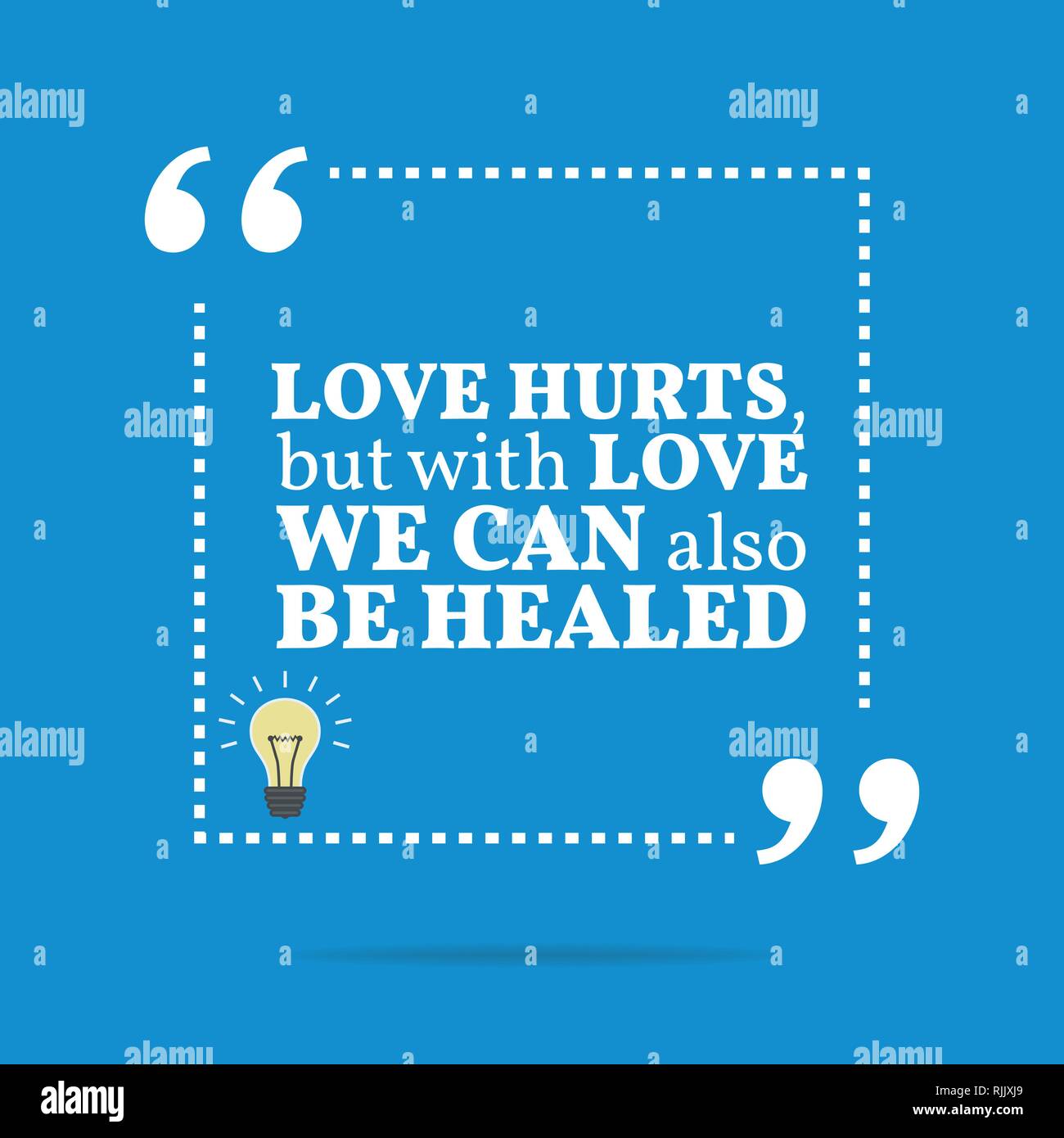 Citation De Motivation D Inspiration L Amour Fait Mal Mais Avec L Amour Nous Peuvent Egalement Etre Gueries Simple Design Tendance Image Vectorielle Stock Alamy