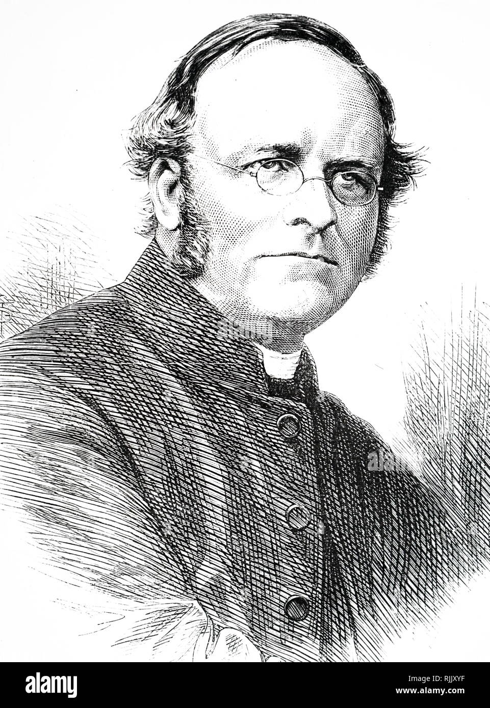 Portrait d'Harvey Goodwin (1818 - 1891), évêque anglican et universitaires de Cambridge, évêque de Carlisle à partir de 1869 jusqu'à sa mort. Banque D'Images
