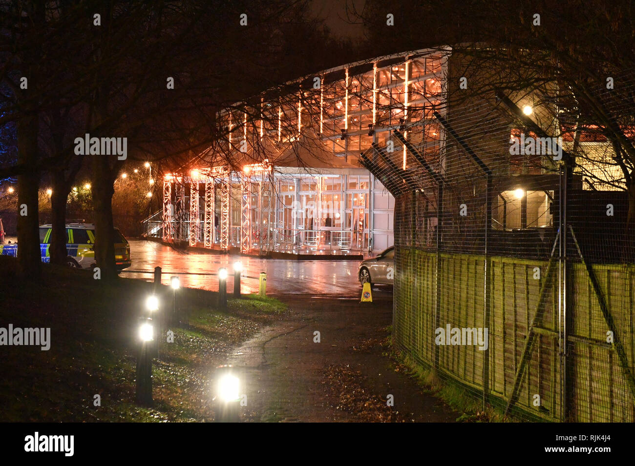 Une vue générale de Battersea Evolution dans Battersea Park, au sud-ouest de Londres, où le parti conservateur Black & White Ball est en cours. Banque D'Images