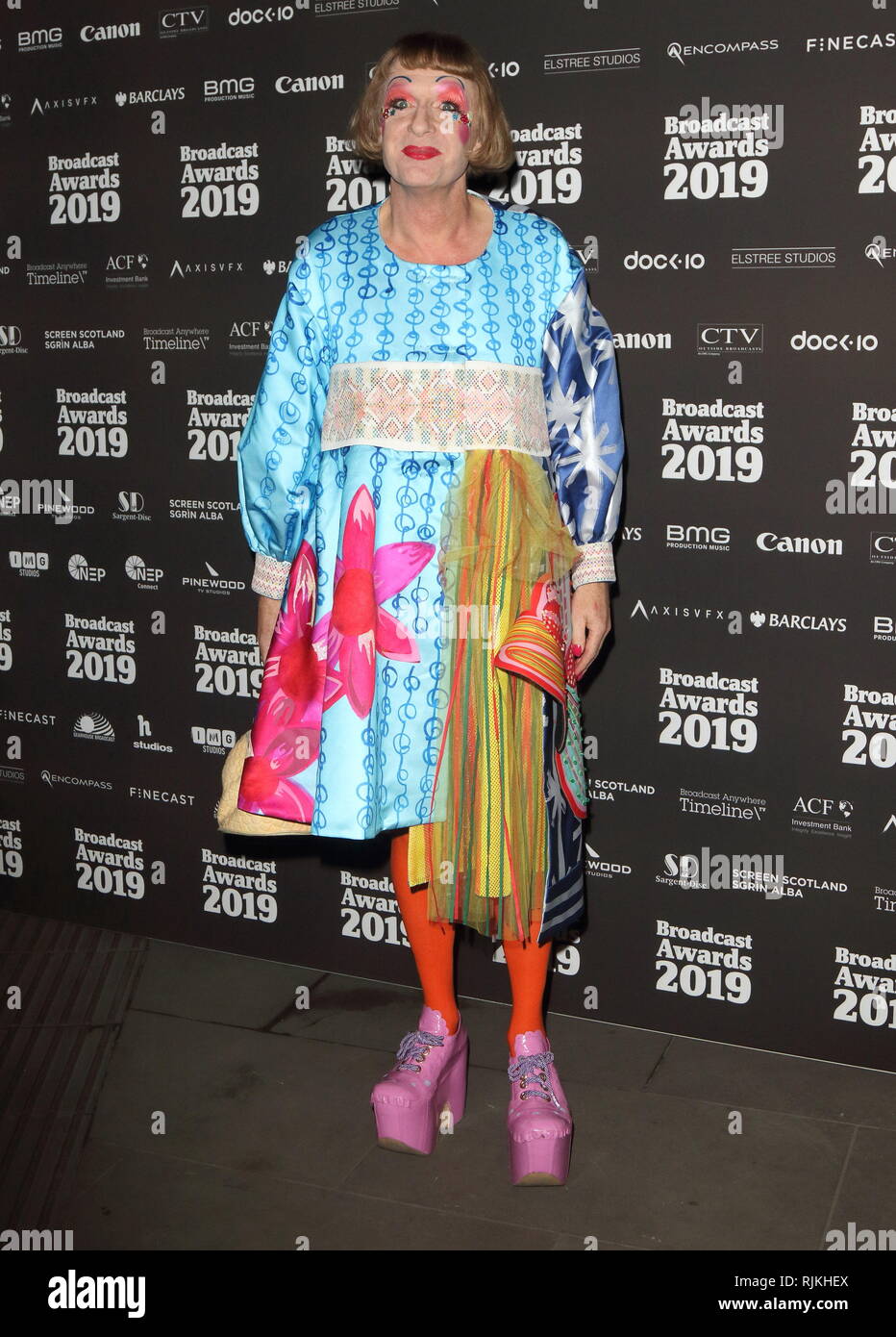 Londres, Royaume-Uni. Feb 6, 2019. Grayson Perry vu à l'émission Awards 2019 au Grosvenor House, Park Lane, Mayfair. Credit : Keith Mayhew SOPA/Images/ZUMA/Alamy Fil Live News Banque D'Images