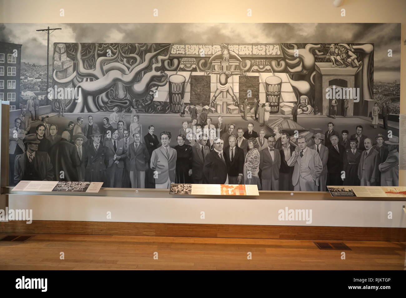 Los Angeles, CA / USA - 2/5/2019 : América tropical est une peinture murale 1932 créé par David Alfaro Siqueiros à Los Angeles, Californie Banque D'Images