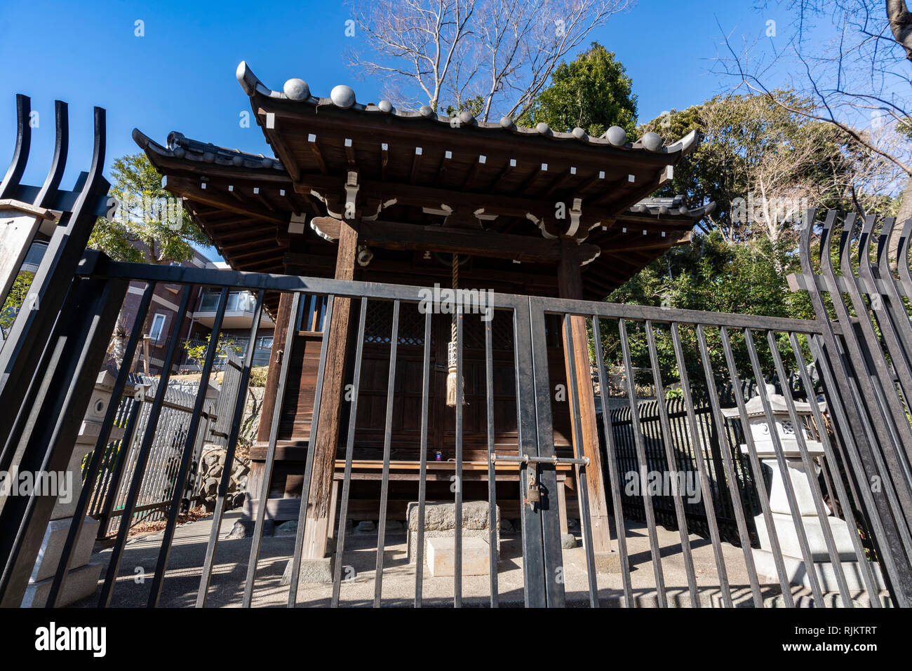 Temple Ryusenji connu sous le nom de Meguro Fudo, Meguro-Ku, Tokyo, Japon Banque D'Images