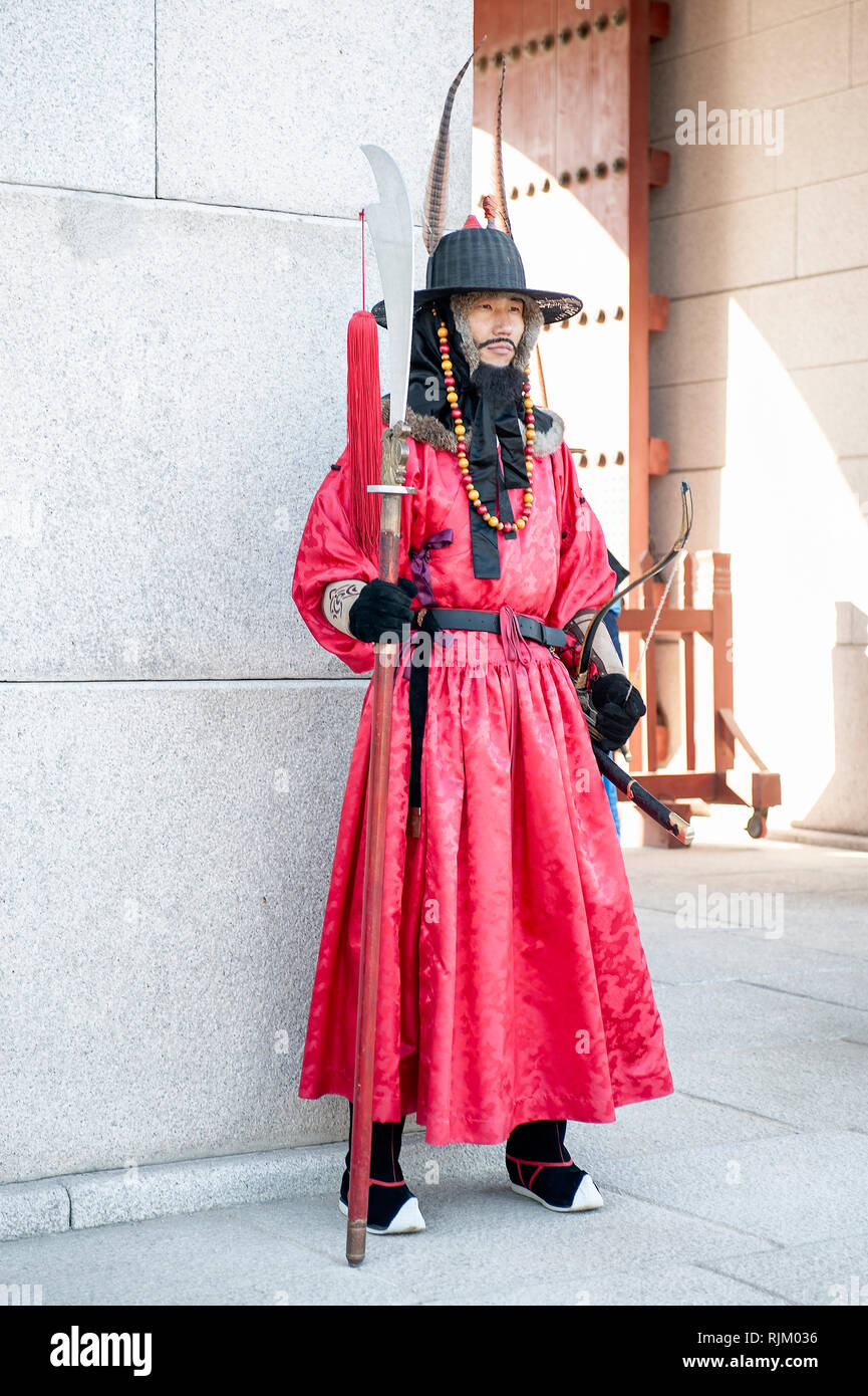 Séoul, Corée du Sud, Gyeongbokgung Palace Banque D'Images