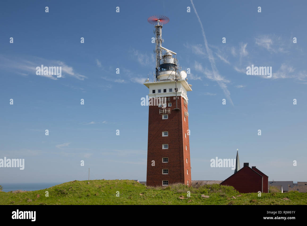 L'île de Helgoland dans le soleil Banque D'Images