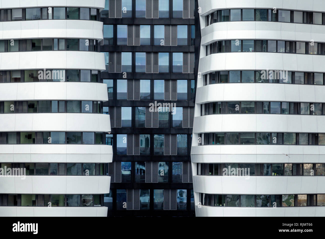 Angleterre Grande-Bretagne Royaume-Uni Londres South Bank Lambeth Urbanest Westminster Bridge bâtiment étudiant logements moderne cont Banque D'Images