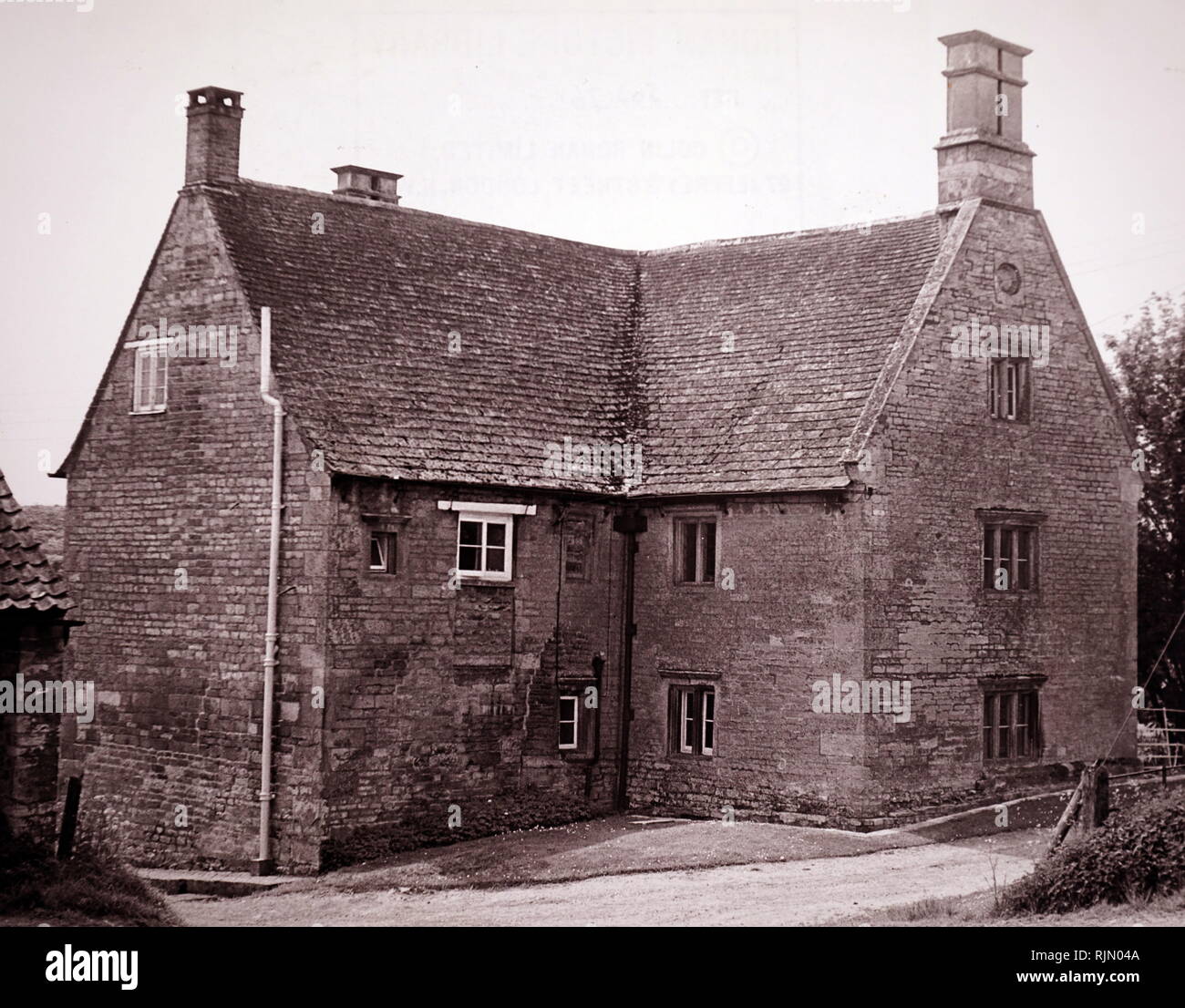 Woolsthorpe Manor, près de Grantham, Lincolnshire, la maison dans laquelle Isaac Newton (1642 - 1727), scientifique britannique, est né. Banque D'Images