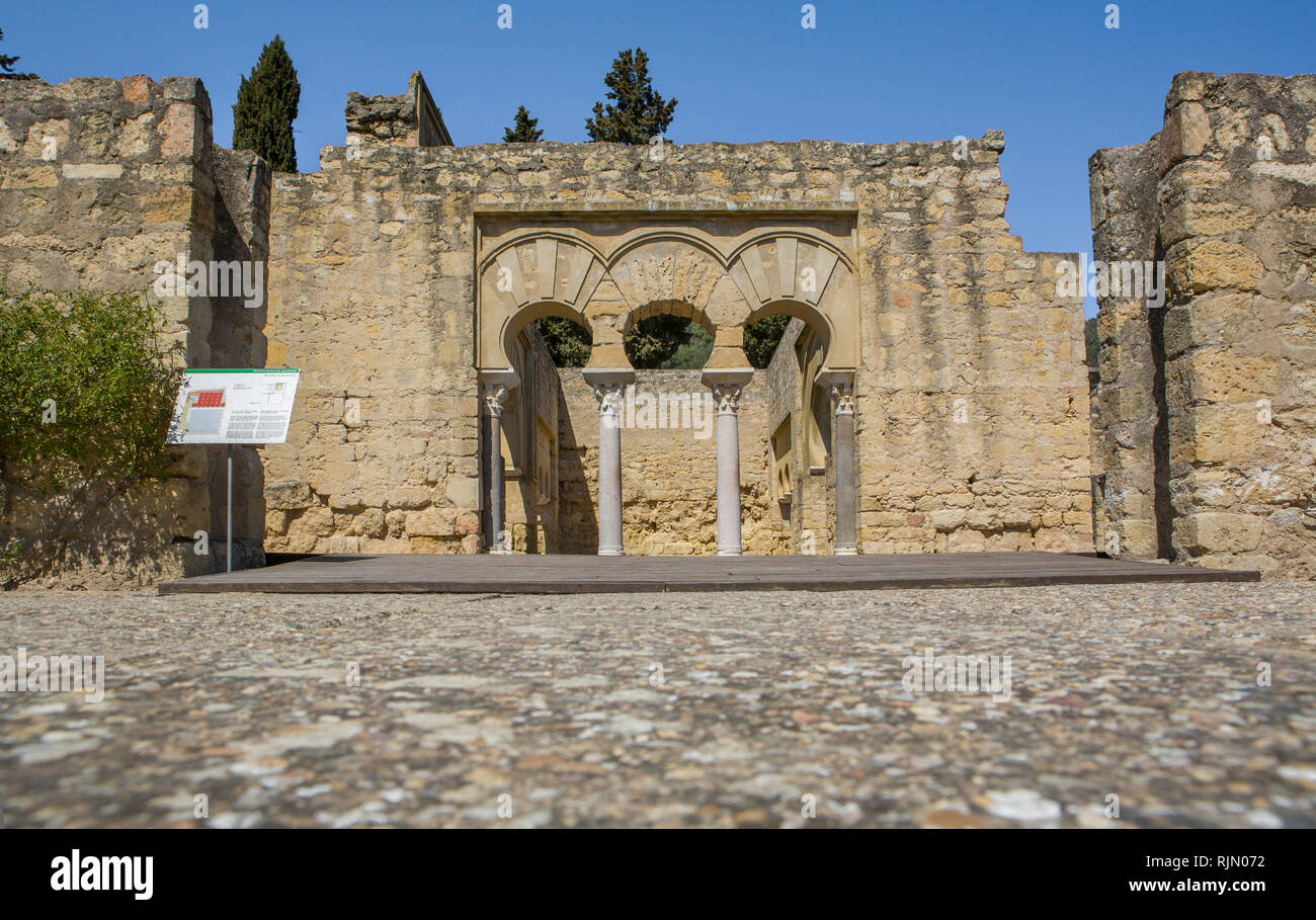 Cordoue, Espagne - 23 mars 2013 : Medina Azahara Site archéologique. Basilique Supérieure, Cordoba, Espagne Banque D'Images