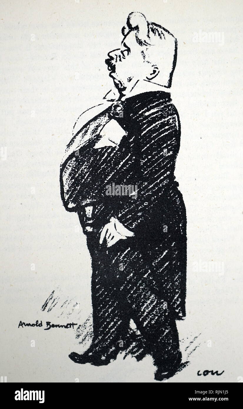 Enoch Arnold Bennett (1867 - 1931), écrivain anglais. Il est surtout connu en tant que romancier, mais il a également travaillé dans d'autres domaines tels que le théâtre, le journalisme, la propagande et les films. Banque D'Images