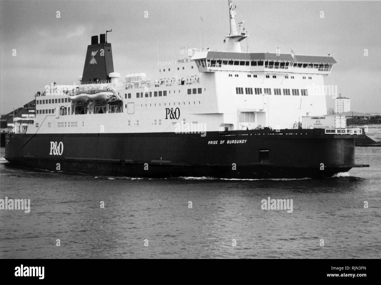 Photographie d'une P & O ferry 1985 Banque D'Images