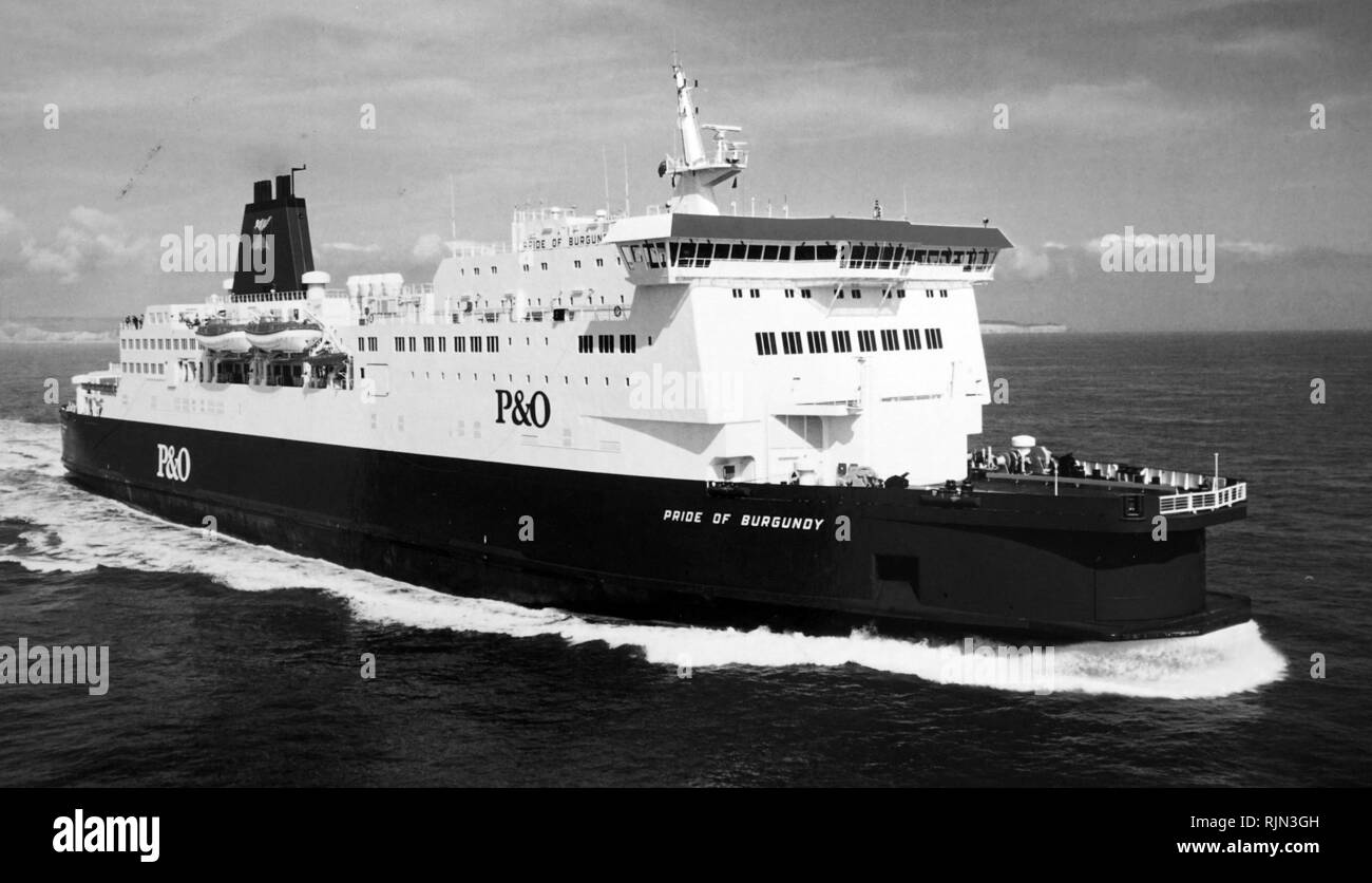 Photographie d'une P & O ferry 1985 Banque D'Images