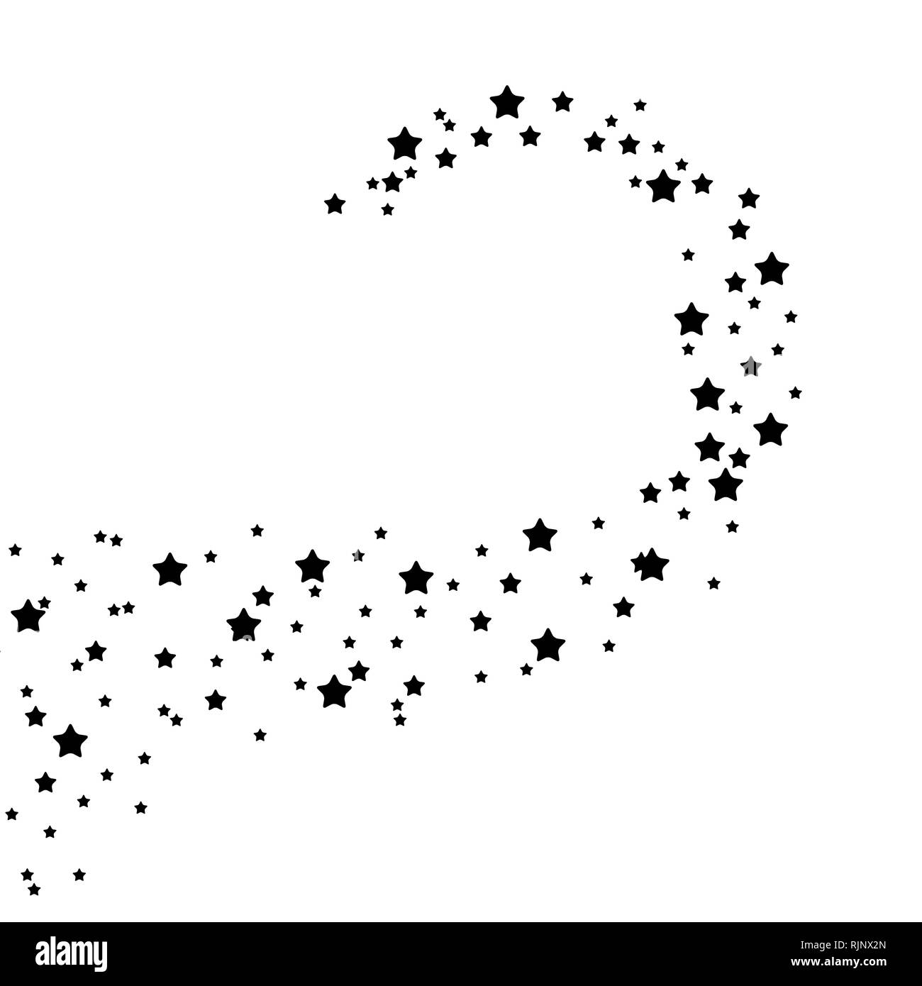 Étoile filante, comète line sur fond de ciel de nuit. Illustration vecteur EPS10 Illustration de Vecteur