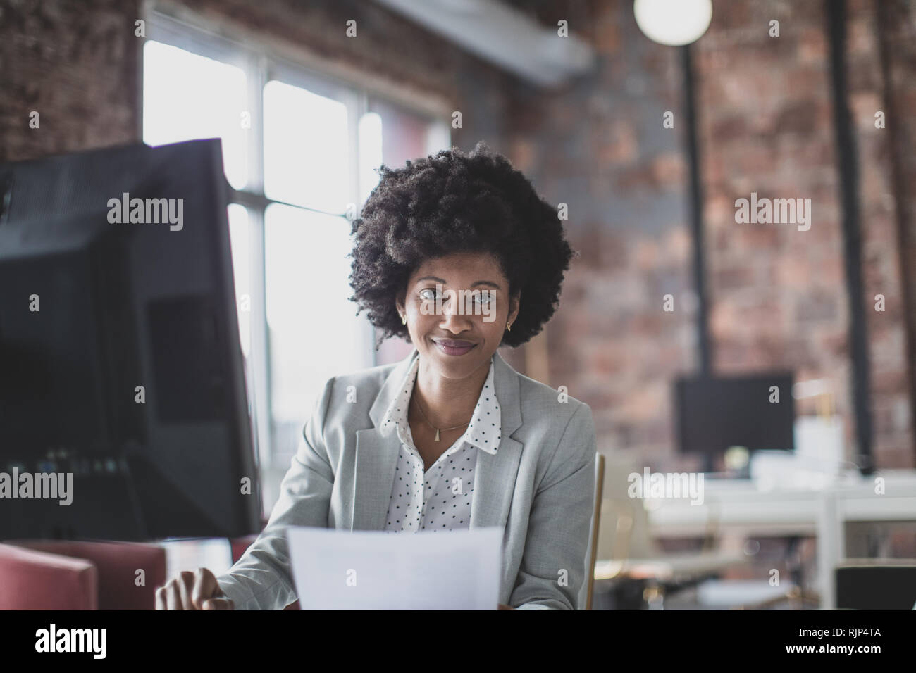Portrait of african american businesswoman Banque D'Images