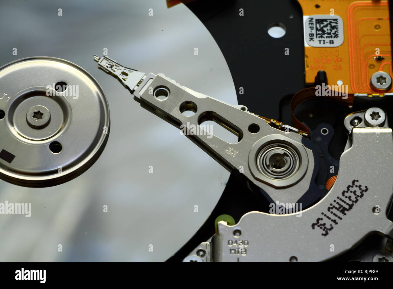 Disque dur ouvert Banque D'Images