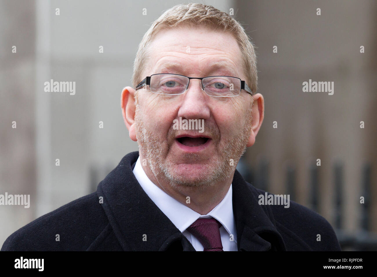 Len McCluskey Unite the Union à Westminster, London, ON, le 7 mars 2013. Banque D'Images